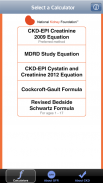 eGFR Calculators screenshot 1