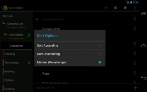 Camping List FREE screenshot 3