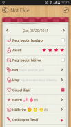 Adet Takibi - Regl Takvimi screenshot 4