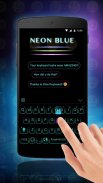 Teclado Cool Neon Blue screenshot 1